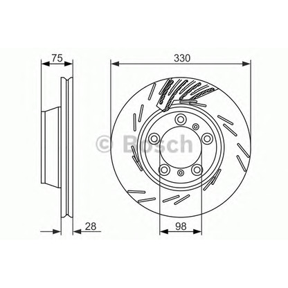 Фото Тормозной диск BOSCH 0986479732