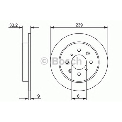 Photo Disque de frein BOSCH 0986479739