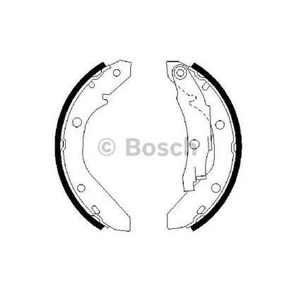 Фото Комплект тормозных колодок BOSCH 0986487006