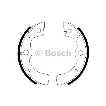 Фото Комплект тормозных колодок BOSCH 0986487049