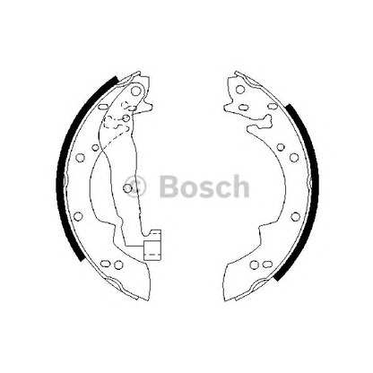 Фото Комплект тормозных колодок BOSCH 0986487076