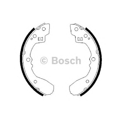 Фото Комплект тормозных колодок BOSCH 0986487189