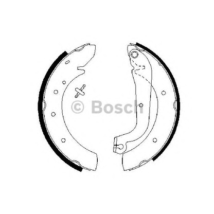 Фото Комплект тормозных колодок BOSCH 0986487313