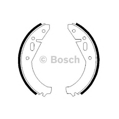 Фото Комплект тормозных колодок BOSCH 0986487321