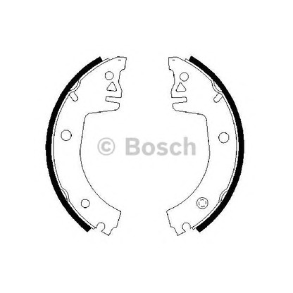 Photo Brake Shoe Set BOSCH 0986487326