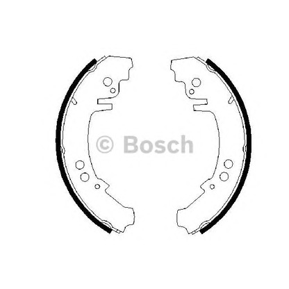 Zdjęcie Zesatw szczęk hamulcowych BOSCH 0986487421