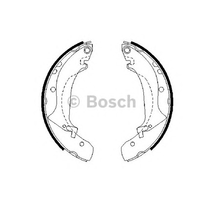 Фото Комплект тормозных колодок BOSCH 0986487642