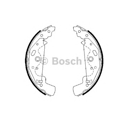 Фото Комплект тормозных колодок BOSCH 0986487643