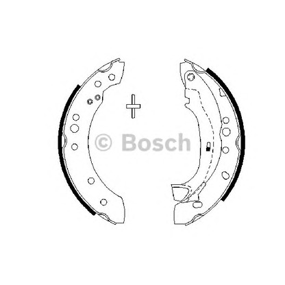 Photo Jeu de mâchoires de frein BOSCH 0986487664