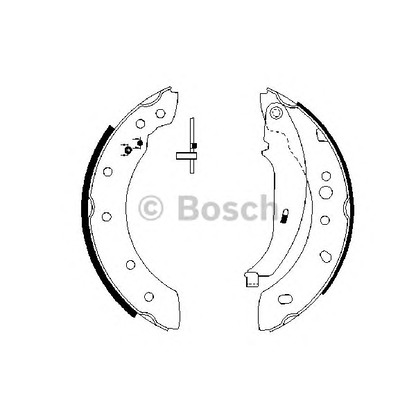 Фото Комплект тормозных колодок BOSCH 0986487672