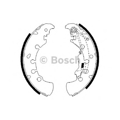 Photo Brake Shoe Set BOSCH 0986487716