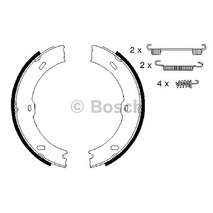 Zdjęcie Zesatw szczęk hamulcowych BOSCH 0986487720