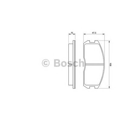 Фото Комплект тормозных колодок, дисковый тормоз BOSCH 0986491260