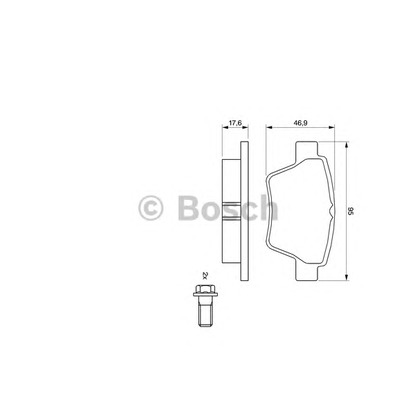 Фото Комплект тормозных колодок, дисковый тормоз BOSCH 0986494099