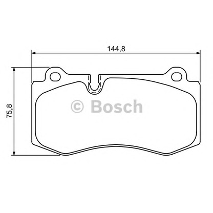 Foto Bremsbelagsatz, Scheibenbremse BOSCH 0986494167