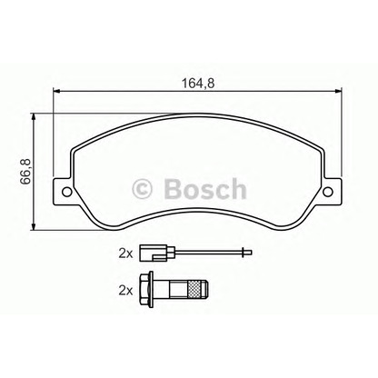 Foto Kit pastiglie freno, Freno a disco BOSCH 0986494170