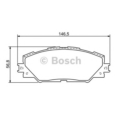 Foto Bremsbelagsatz, Scheibenbremse BOSCH 0986494174