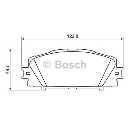 Photo Kit de plaquettes de frein, frein à disque BOSCH 0986494198