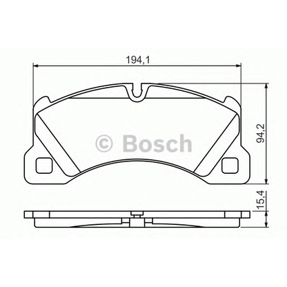 Photo Brake Pad Set, disc brake BOSCH 0986494206