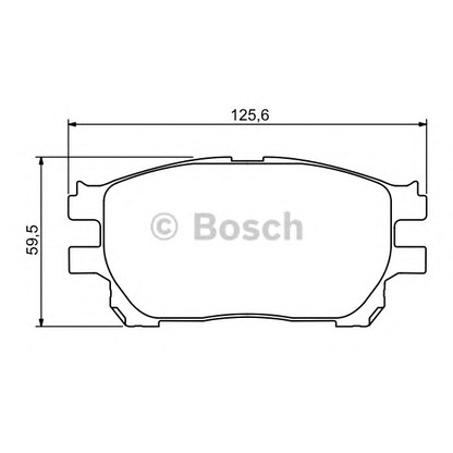 Photo Brake Pad Set, disc brake BOSCH 0986494212