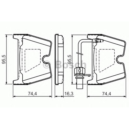 Photo Brake Pad Set, disc brake BOSCH 0986494216