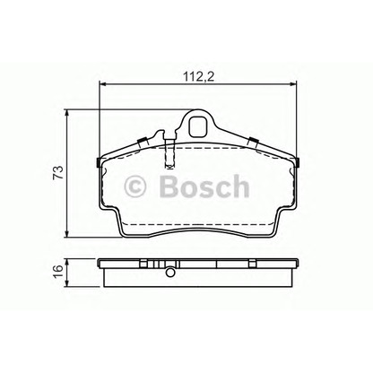 Photo Brake Pad Set, disc brake BOSCH 0986494265