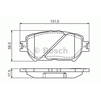 Foto Bremsbelagsatz, Scheibenbremse BOSCH 0986494363