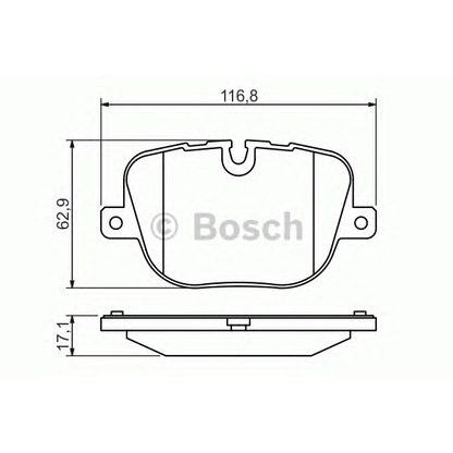 Photo Brake Pad Set, disc brake BOSCH 0986494409