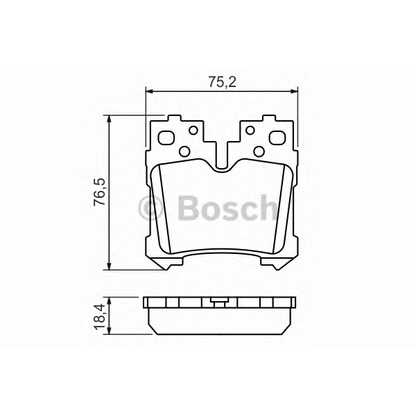 Photo Brake Pad Set, disc brake BOSCH 0986494424