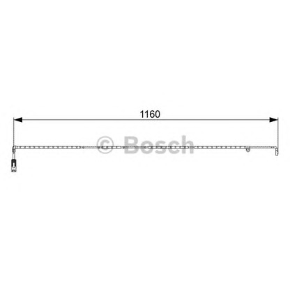 Photo Warning Contact, brake pad wear BOSCH 1987473055