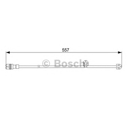 Photo Warning Contact, brake pad wear BOSCH 1987473060