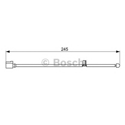 Photo Warning Contact, brake pad wear BOSCH 1987473068