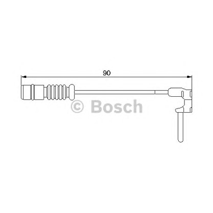 Photo Warning Contact, brake pad wear BOSCH 1987474901