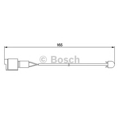 Photo Warning Contact, brake pad wear BOSCH 1987474903