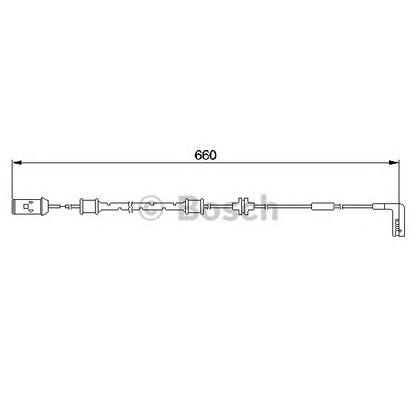 Photo Warning Contact, brake pad wear BOSCH 1987474936