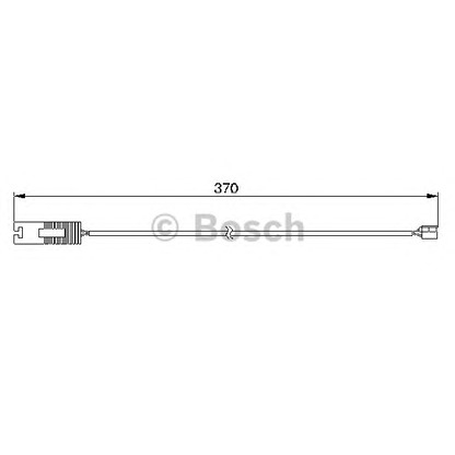 Foto Warnkontakt, Bremsbelagverschleiß BOSCH 1987474952