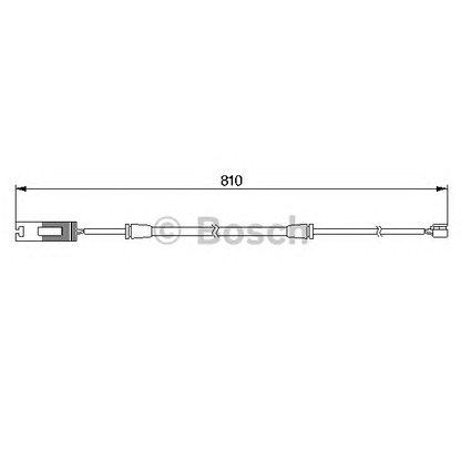 Zdjęcie Styk ostrzegwaczy, zużycie okładzin hamulcowych BOSCH 1987474957
