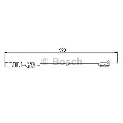 Photo Warning Contact, brake pad wear BOSCH 1987474964