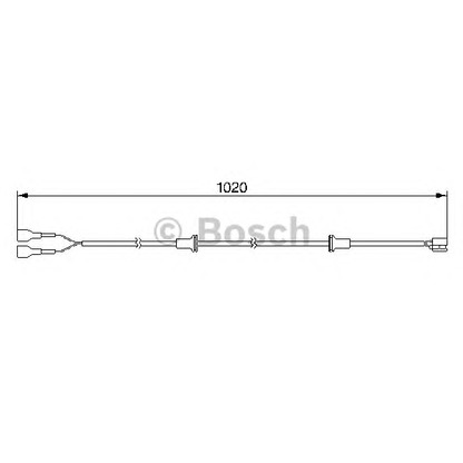 Photo Warning Contact, brake pad wear BOSCH 1987474976