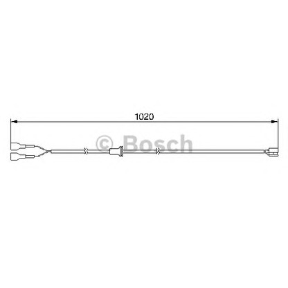 Photo Warning Contact, brake pad wear BOSCH 1987474980