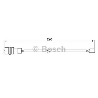 Foto Warnkontakt, Bremsbelagverschleiß BOSCH 1987474981