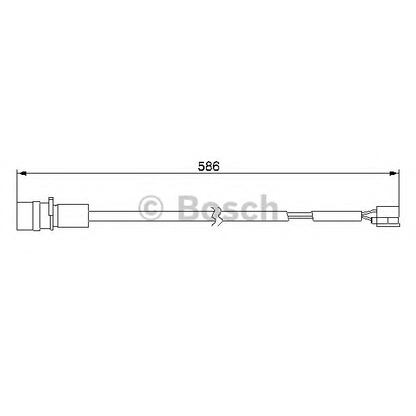 Foto Warnkontakt, Bremsbelagverschleiß BOSCH 1987474985