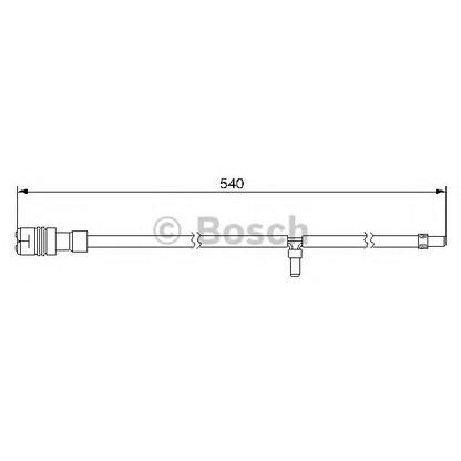 Photo Warning Contact, brake pad wear BOSCH 1987474993