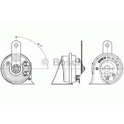 Фото Звуковой сигнал BOSCH 9320335013