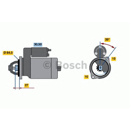 Foto Motorino d'avviamento BOSCH 0001106403