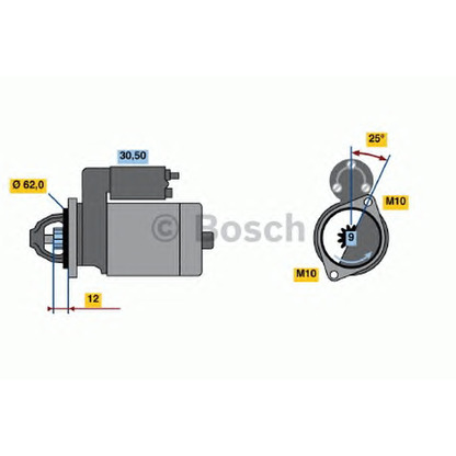 Foto Motorino d'avviamento BOSCH 0001106407