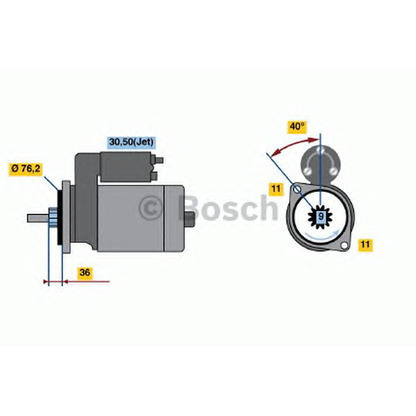 Foto Motorino d'avviamento BOSCH 0001107020