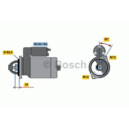 Foto Starter BOSCH 0001107068