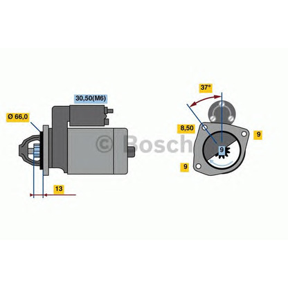 Foto Motorino d'avviamento BOSCH 0001107490