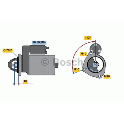 Foto Motorino d'avviamento BOSCH 0001107501